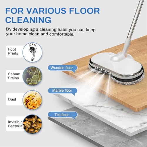 Verilux® 6PCS Replacement Mop Pads for AGARO Floor Scrubber 16cm 6.3 inches Water Absorbent Scrubbing Cleaning Universal Verilux® 6PCS Replacement Mop Pads for AGARO Floor Scrubber 16cm 6.3 inches Water Absorbent Scrubbing Cleaning Universal